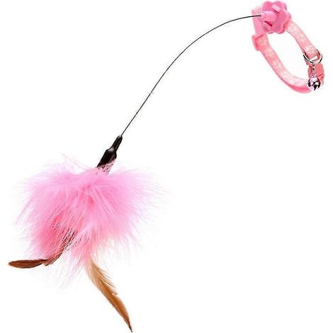 Collier à plumes pour chaton, jouet automatique pour chaton, baguette à plumes (1/5)