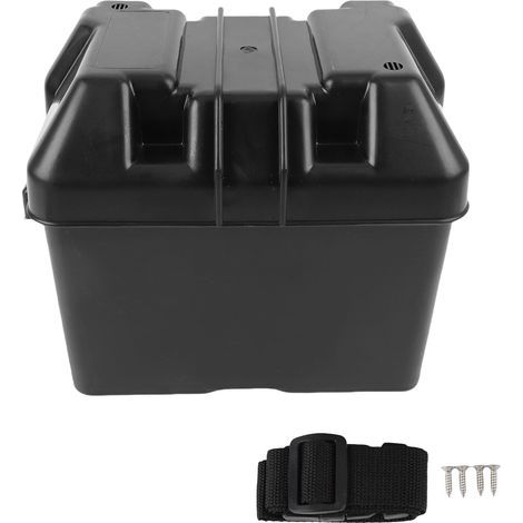 12V Battery Box for Boat, Motorhome and Trailer – Impact Resistant ABS, Dimensions 275x185x195 mm (1/5)