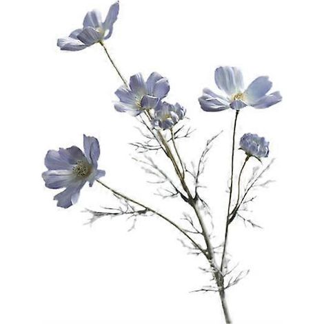Marguerites artificielles en tissu de soie imperméable et réaliste, décoration florale artificiellebleu clair (1/5)