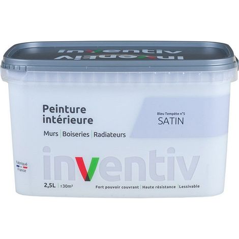 Peinture Intérieure Satin Bleu Tempête INVENTIV 2,5L
