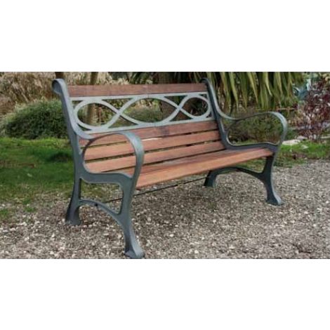 PANCHINA IN GHISA HOUSTON CM. 131x65x71H ARREDO GIARDINO ESTERNO
