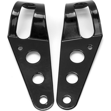 Support de fixation de phare moto en acier inoxydable noir, taille large 1,5-2 pouces, support de montage robuste (1/3)