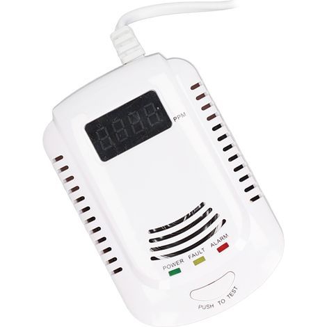 Tragbarer Gasleckmelder für brennbare Gase wie Erdölmethan (3000 ppm), AC 90–240 V, EU-Stecker (1/5)