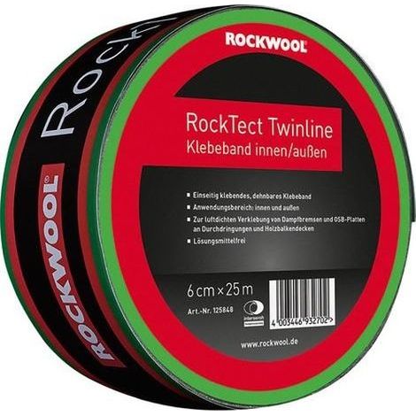 Rockwool Klebeband RockTect Twinline 25 m x 6 cm Dämmstoffe (1/3)