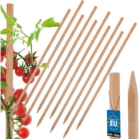 KOTARBAU® Paletti di legno per orto, ideali per pomodori e ortaggi, per arbusti e alberi, 60 cm, set da 10 pezzi