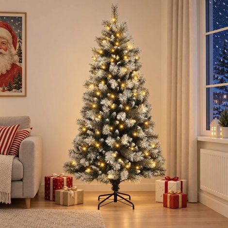 vidaXL Árbol de Navidad artificial con ramas articuladas 240 cm (1/5)