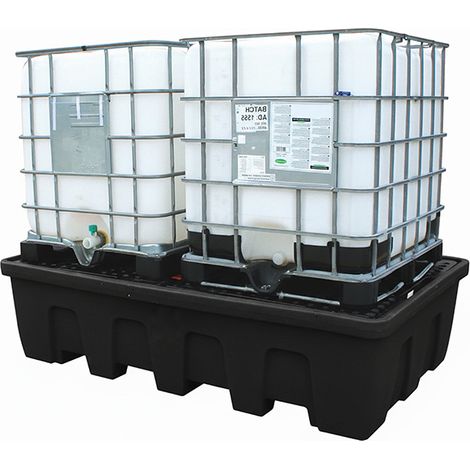 IBC-Auffangwannen doppelt stapelbar - Schwarz - SJ-520-002