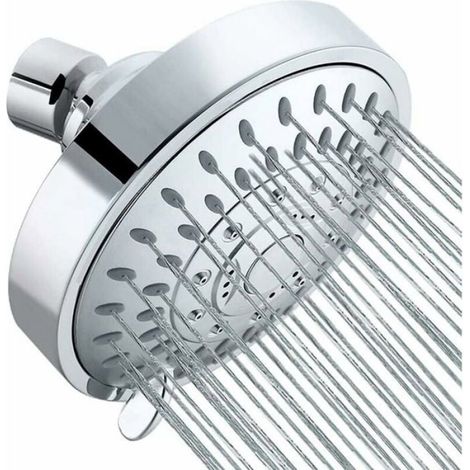 Pommeau De Douche - 4 Pouces - 5 Réglages Jet - Haute Pression - Salle De Bain (1/3)