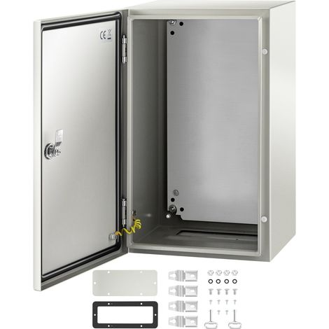 Boîte de Distribution Électrique 50x30x25 cm Armoire Électrique IP66 Armoire de Distribution en Acier au Carbone Cache Compteur Électrique Coffret Électrique Étanche Extérieur pour Montage Mural (1/5)