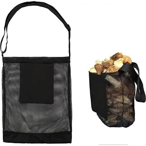 Sac à cueillir des fruits, sac à cueillir des champignons, sac en filet pour activités de plein air avec bandoulière réglable, panier de récolte multifonctionnel (1/5)
