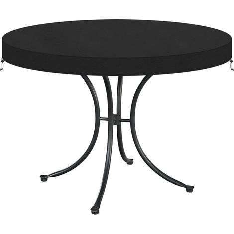 Housse de Protection Table de Jardin Imperméable et au Vent avec Cordon de Serrage - Bâche pour Plateau Ø92x10cm (1/5)