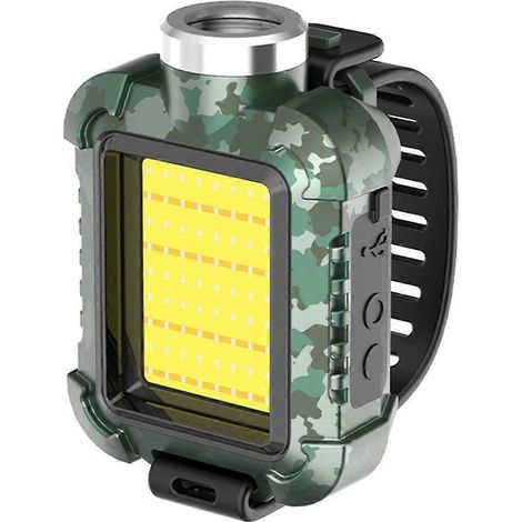 Wiederaufladbare LED-Taschenlampe fürs Handgelenk, wasserdicht (IPX5), 3 Leuchtmodi und SOS-Funktion. Ideal für Camping und Radfahren. Umweltfreundlich. (1/5)