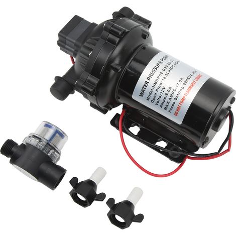 Pompe à membrane 12V auto-amorçante à fort débit 18.9LPM 5.0GPM pour camping-car bateau et nautisme (1/5)
