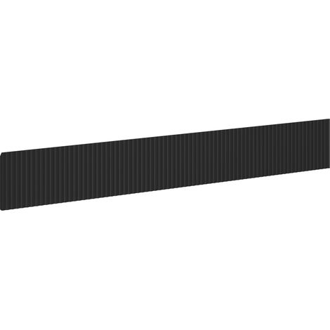 Mexen Rivel frente estriado para cuerpo de gabinete de baño 120 x 20 cm, negro mate - 91A20-1200-235-1-71 (1/2)
