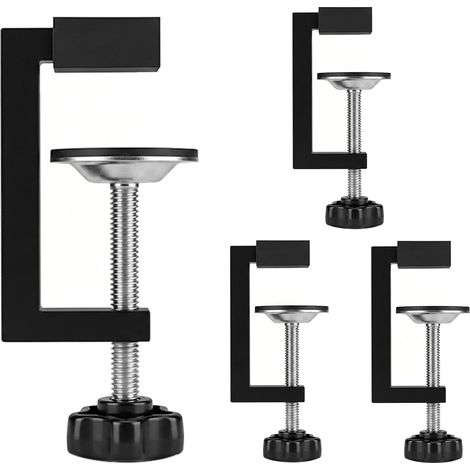 Lot de 4 pinces G - Pince de table - Petit serre-joint à vis - Outils de serrage - Plage de serrage : 10 à 57 mm - Pinces de table universelles réglables pour le travail du bois (1/5)