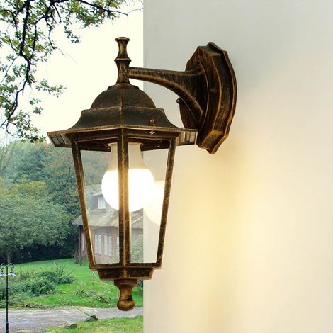 Rustikale Außenlampe PARIS Kupfer Antik IP44 E27 - Kupfer Antik (1/5)