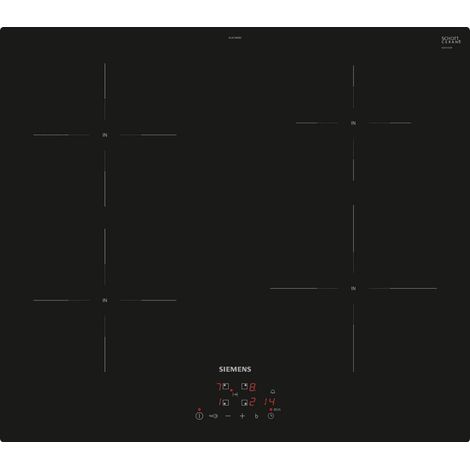 Placa de inducción 60cm 4 fuegos 4600w negra. - EU611BEB5E - siemens - (1/5)