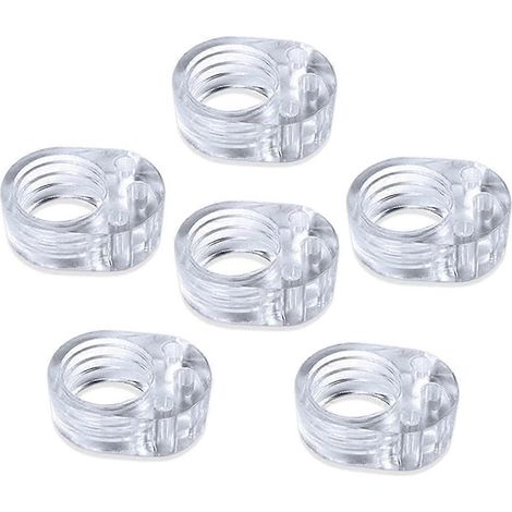Butées de porte, lot de 6 butées de porte en caoutchouc et silicone pour nivellement, butoirs de porte anti-poignée (1/5)