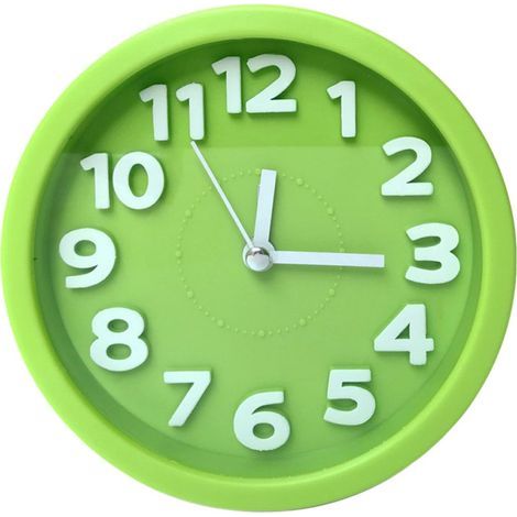 Réveil Analogique sans tic-Tac, pour la Chambre, la Nuit, les Enfants et le Bureau (1/4)