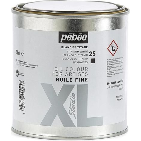 peinture Huile Fine Blanc Titane 650 ml