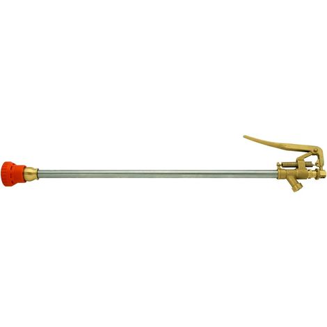 Lance à levier haute pression avec tête turbo et buse diamètre 1,5 mm en céramique pour pompe de pulvérisation et désherbage longueur 600 mm Fabriqué en Italie (1/5)
