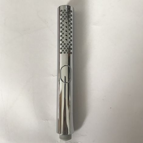 Lntyq Pommeau de douche rond avec embouts en gel de silice, finition chromée, corps en ABS (1/4)