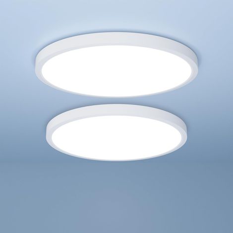 Plafonnier LED 18W 1850LM Blanc Froid 6500K IP44 Lot de 2 (1/5)
