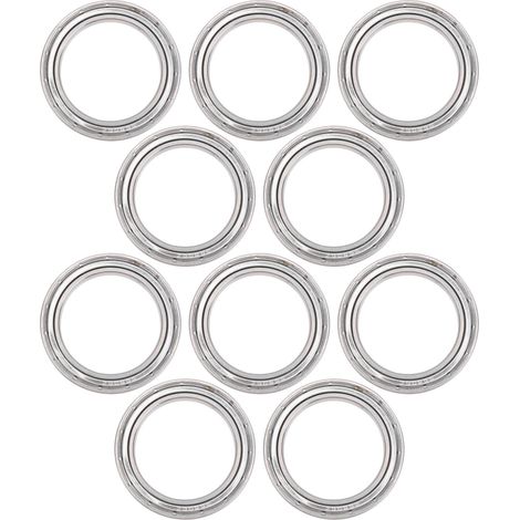 10 pièces Roulement à Billes S6806Z pour Pompe à Eau Moteur, Roulements à Gorges Profondes en Acier (1/5)