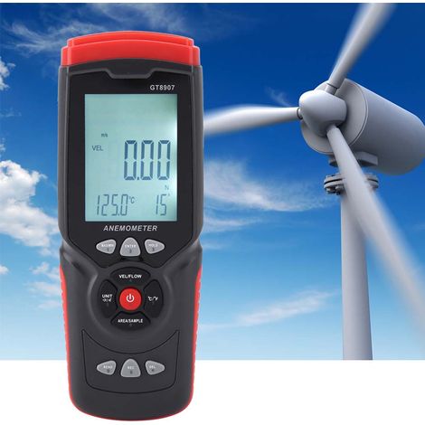 Anémomètre numérique multifonction haute précision GT8907, USB, sans pile, produit neuf expédié (1/5)