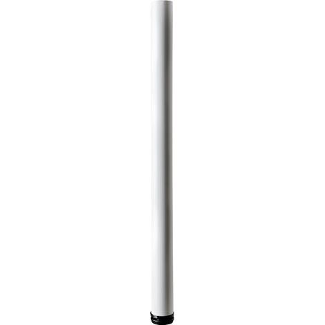 Hettich Möbelfuß 6,0 x 84 - 87 cm Stahl weiß - 1 Stück Möbelfuß