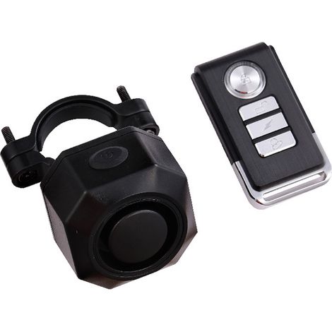 Für Fahrradalarm, 113 dB Diebstahlwarnanlage mit Fernbedienung, Vibrations-Bewegungssensor, wasserdichter Alarm für Motorrad, Roller, Fahrrad, Tür