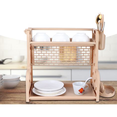 Étagère de rangement multifonctionnelle pour la cuisine, rangement pour bouteilles d'assaisonnement, porte-épices, porte-café (1/5)