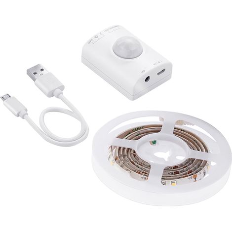 Ruban Lumineux LED - 100 cm - 3000 K - 4 5 W - Auto-adhésif - Pour Meuble Étagère Miroir TV - 1 Pièce (1/5)