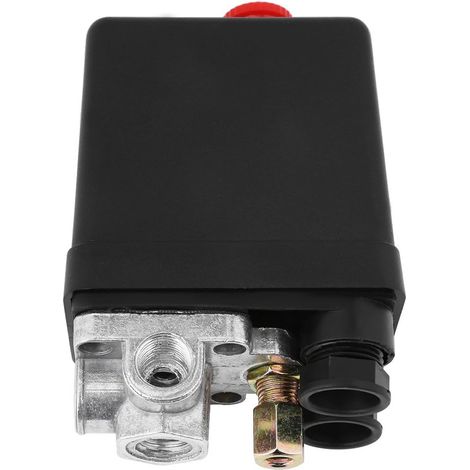 Pressostat compresseur 220V, soupape de commande pressostat, pressostat monotrou pour compresseur d'air, pour décompression rapide 90-125PSI