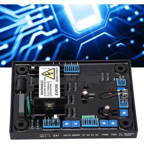 Stabilisateur de tension automatique EVR-306 pour générateur diesel sans balais (100-264 V CA). (1/5)