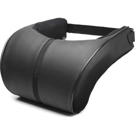 Cuscino per il collo da auto in similpelle PU, memory foam, poggiatesta, sedile, cuscino