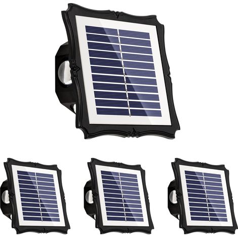 Solpex Lampade Solari Parete LED 3 Modalità Esterno 4 Pezzi (1/5)