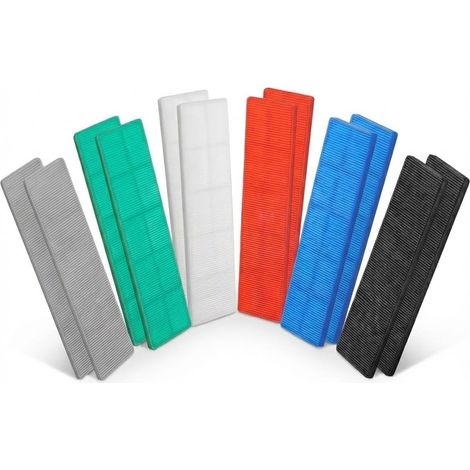 Lot de 120 emballages plats en plastique pour vitrage de fenêtre 28 mm x 100 mm Lot d'entretoises assorties en plastique de 1 à 6 mm pour fenêtre et porte (1/5)