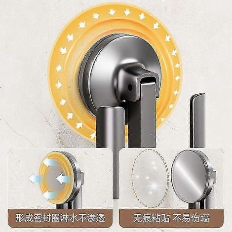 Porte-chaussons à ventouse - Fixation murale sans perçage, compatible avec les plans de travail de salle de bain et de cuisine WHBYV (1/4)