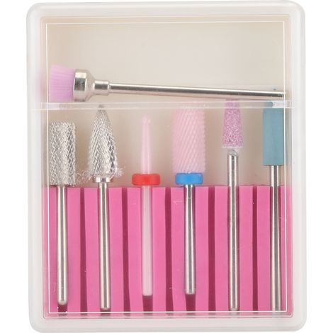 Lot GH-07 Embouts de ponçage polissage ongles, tête meuleuse élimination cuticules, set accessoires manucure (1/5)