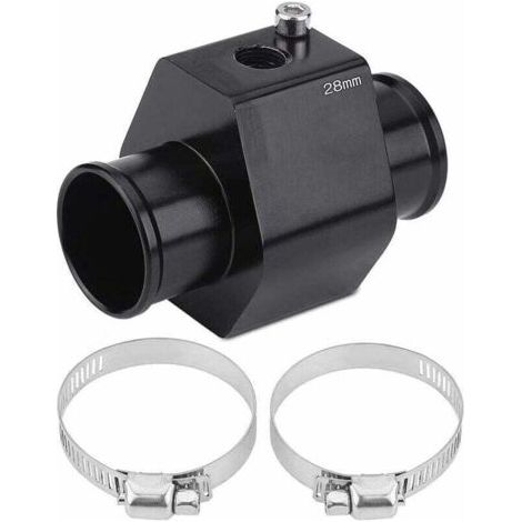 Capteur de température d’eau 28mm avec adaptateur de sonde, raccord de tuyau radiateur pour voiture, jauge universelle aluminium