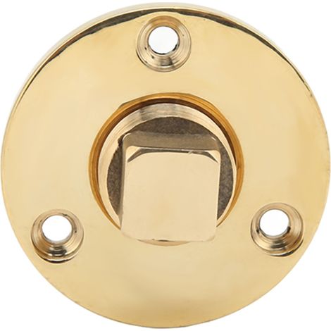 Kit obturateur de vidange marine 25mm/1in, bronze poli miroir, pour viviers, glacières et yacht, trou de montage (1/5)