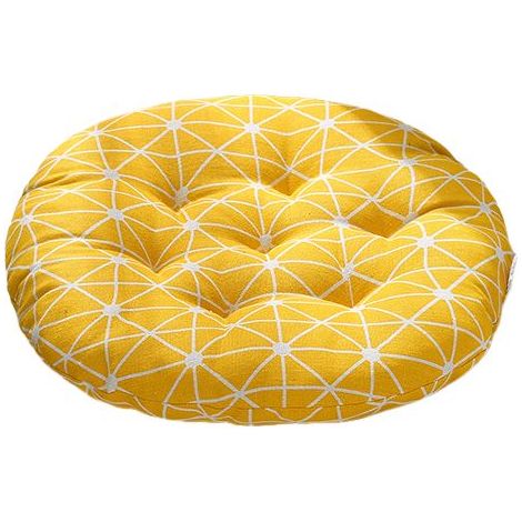 Coussins de Chaise Rond 40x40cm – Lot de 4, Idéal pour Jardin, Terrasse, Balcon, Confort Extérieur (1/4)
