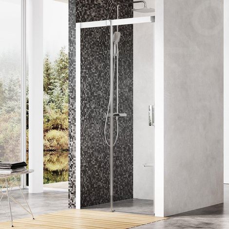 Ravak Matrix - Porte de douche en deux parties MSD2-110 L, 1075-1115 mm, verre satiné/clair 0WLD0U00Z1 (1/5)