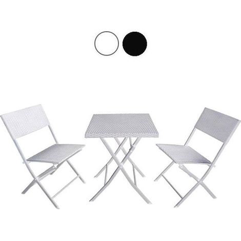 Set Balcone Fold Nero Vette 09632