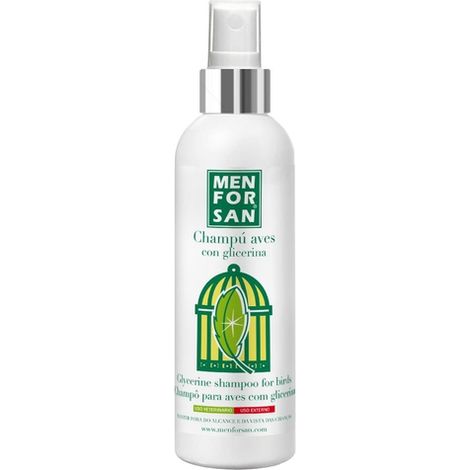 Champú abrillantador de plumas MENFORSAN 125ml para pájaros (1/2)