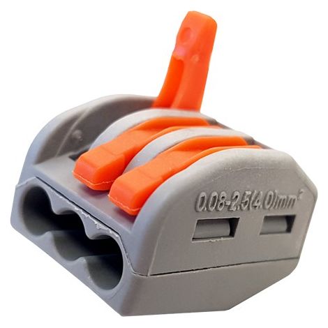 Connettore di giunzione 3 prese da 0,75 a 2,5 mm