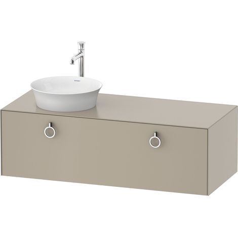 Duravit White Tulip, meuble sous-lavabo suspendu, largeur 1300 x