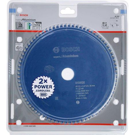 Bosch MicroteQ Lama di sega circolare 250 mm 78 denti