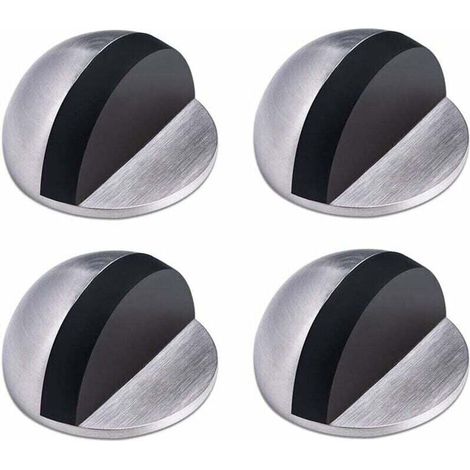 4pcs Door Stopper, Stainless Steel Door Stopper, Adhesive Door Stopper, Floor Door Stopper, Crescent Door Stopper for Home and Office MUMU (1/4)
